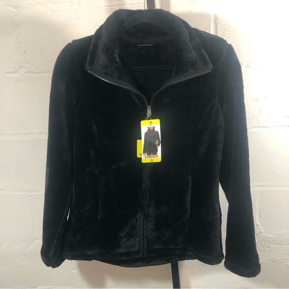 32 Degrees Plush Jacket Size S Black Full Zip NWT - Picture 3 of 14